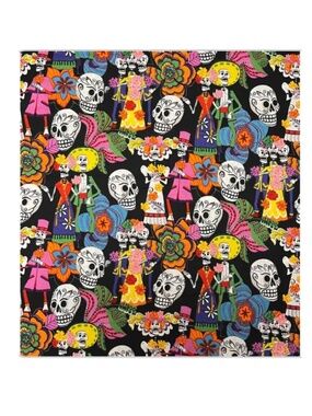 LOS NOVIOS Bride and Groom The Alexander Henry Collection. Day of the Dead